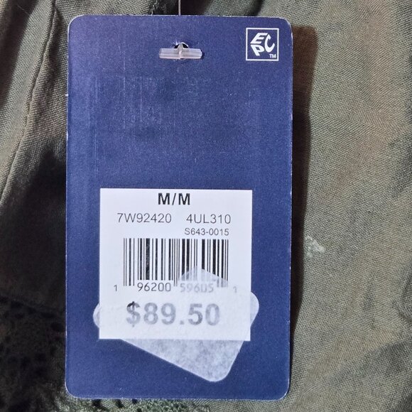 Lucky Brand Olive Green Layered Mini Skirt sz Medium NWT Goblincore Embroidered - Picture 5 of 8